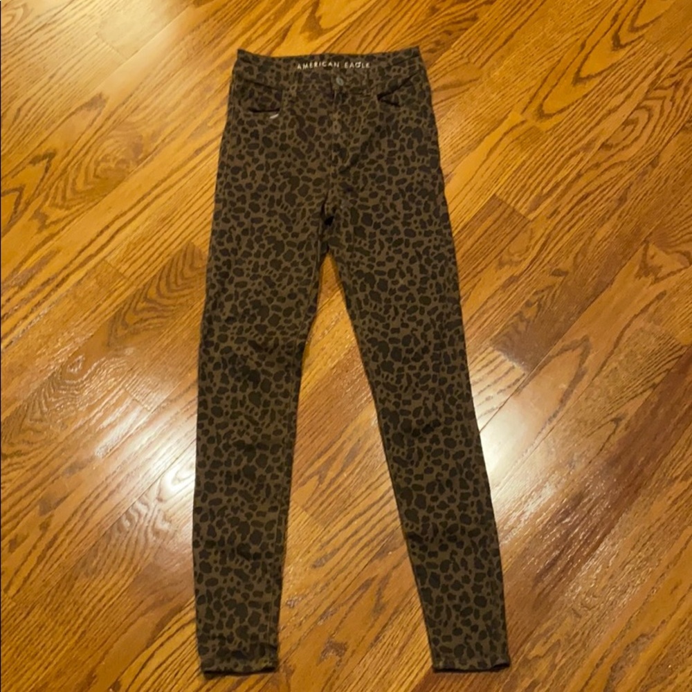 American eagle cheetah (next level stretch) jeans